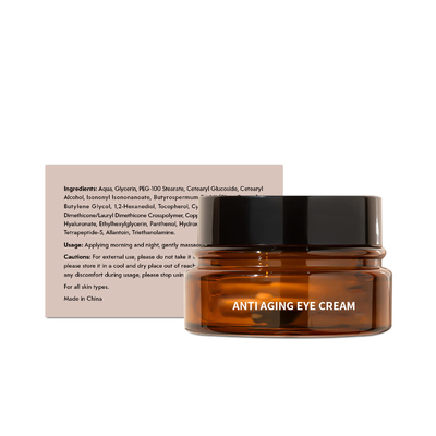 Naturalny Organic Reducing Puffiness Wrinkles Under Eye Bags 20g Kremu do wzmocnienia oczu