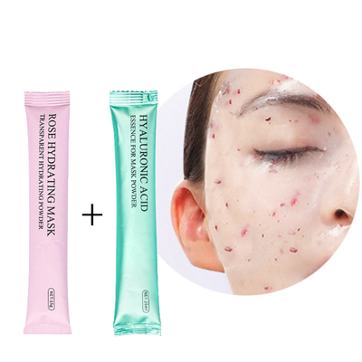 Dostosowywalna kryształowa Korea Peel Off Petal Powder Jelly Face Mask z kwasem hialuronowym