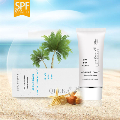 Organic Plant Sunscreen Cream SPF50 Wysoka ochrona UV Długotrwała wodoodporna bloka przeciwsłoneczna