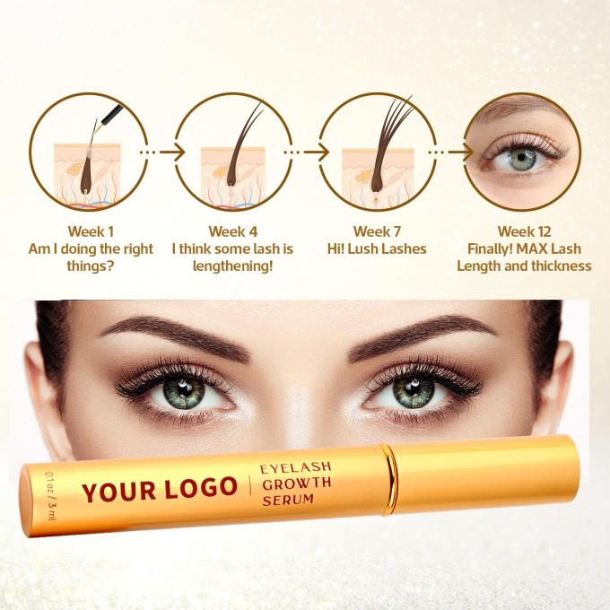 Zastosowanie Wszystkie naturalne Serum wzrostu rzęs Bezpieczne Serum rzęs 5ML Szybki efekt 4