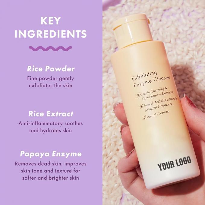 Wspierać Private Label Enzyme Face Wash Powder Male Papaya Powder Powder Cleaning Powder 0