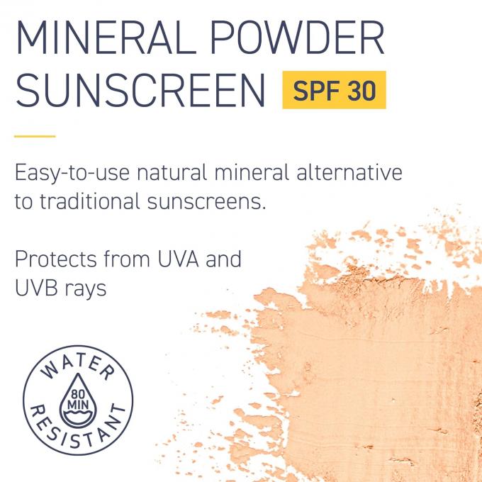 Kremy przeciwsłoneczne w proszku mineralnym z ochroną przed UVA/UVB o szerokim spektrum promieniowania 1