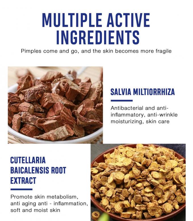 Oświetlanie i naprawa blizn trądziku naturalny, organiczny krem do leczenia trądziku ilość 1000 10