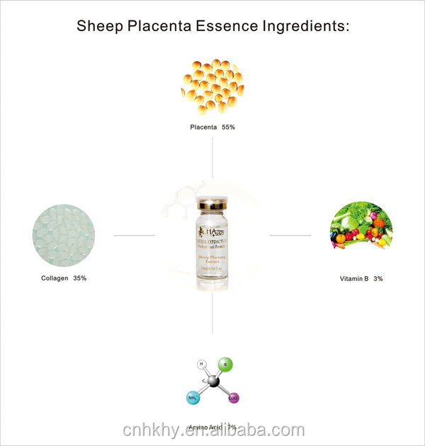 Dzień Używany Organiczny Witamina C QBEKA Owiec Placenta Serum Krem do twarzy dla unisexu 5