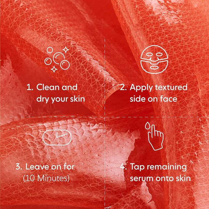 Odmładzająca Glow Hydrogel Maska twarzy Zestaw z olejem słonecznikowym 5 sztuk 2