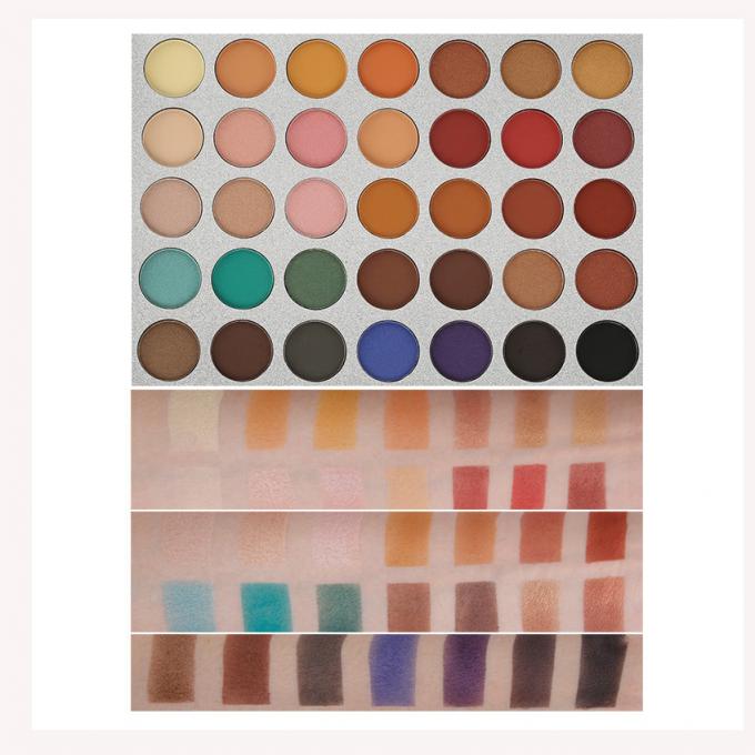 Glitter Metaliczny Mieszany Kolor Paleta Cieni Ocznych Elegantny Satyn Mat Mineralny Składnik 0