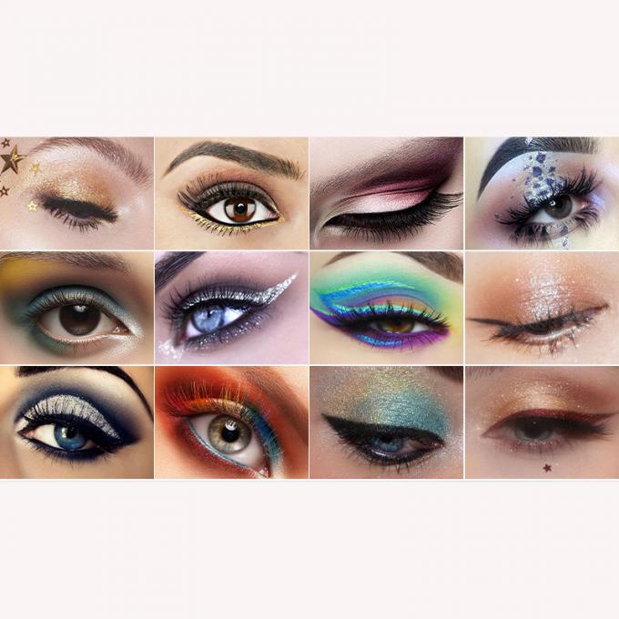 Glitter Metaliczny Mieszany Kolor Paleta Cieni Ocznych Elegantny Satyn Mat Mineralny Składnik 8